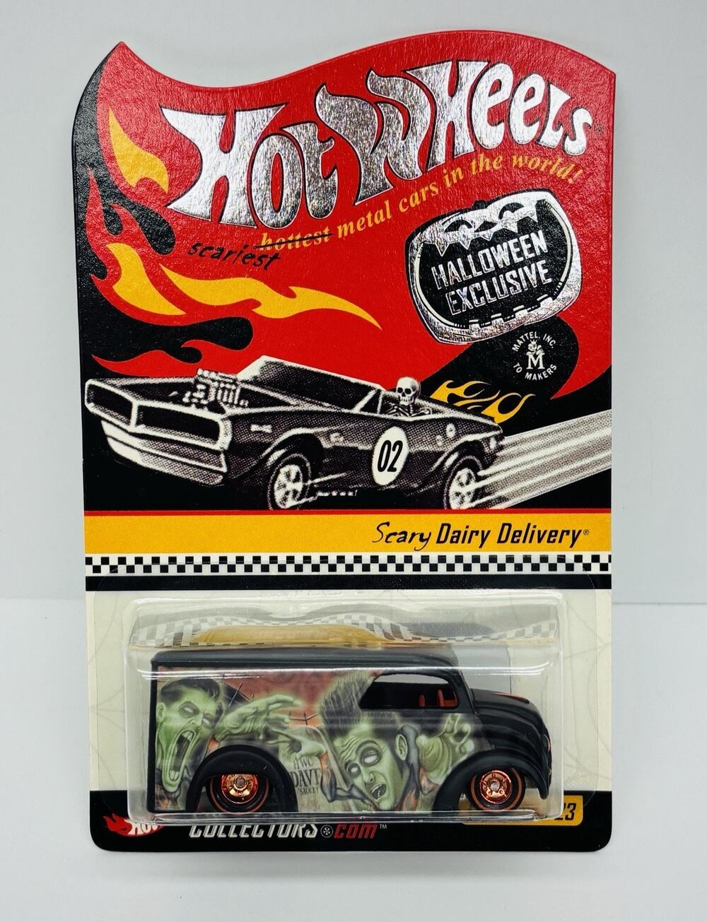 Hot Wheels Scary Dairy Delivery Halloween Exclusive Limited Edition w/ Protector